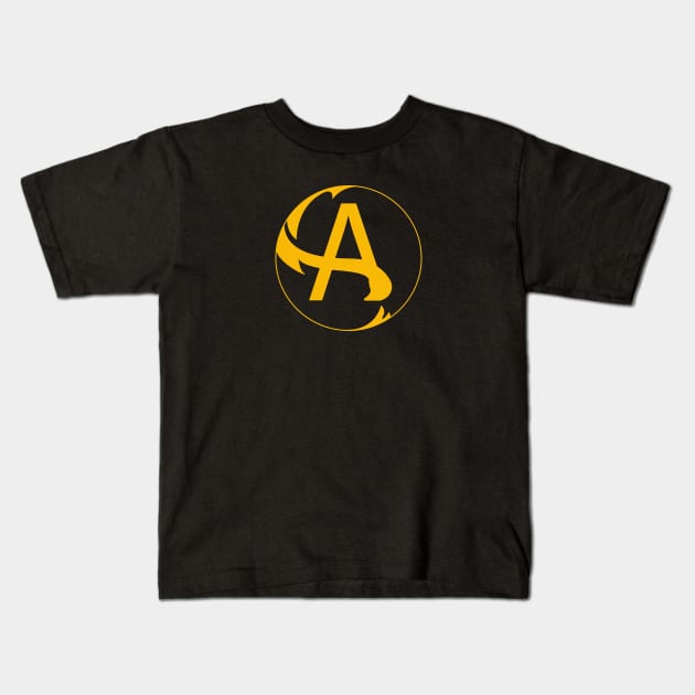 Alpha circle logo Kids T-Shirt by joeymono